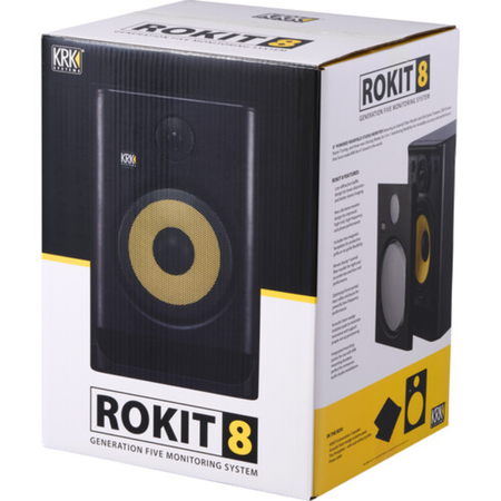 KRK ROKIT 8 G5 | 8in Kevlar Studio Monitor | 203W Active Speaker with DSP EQ