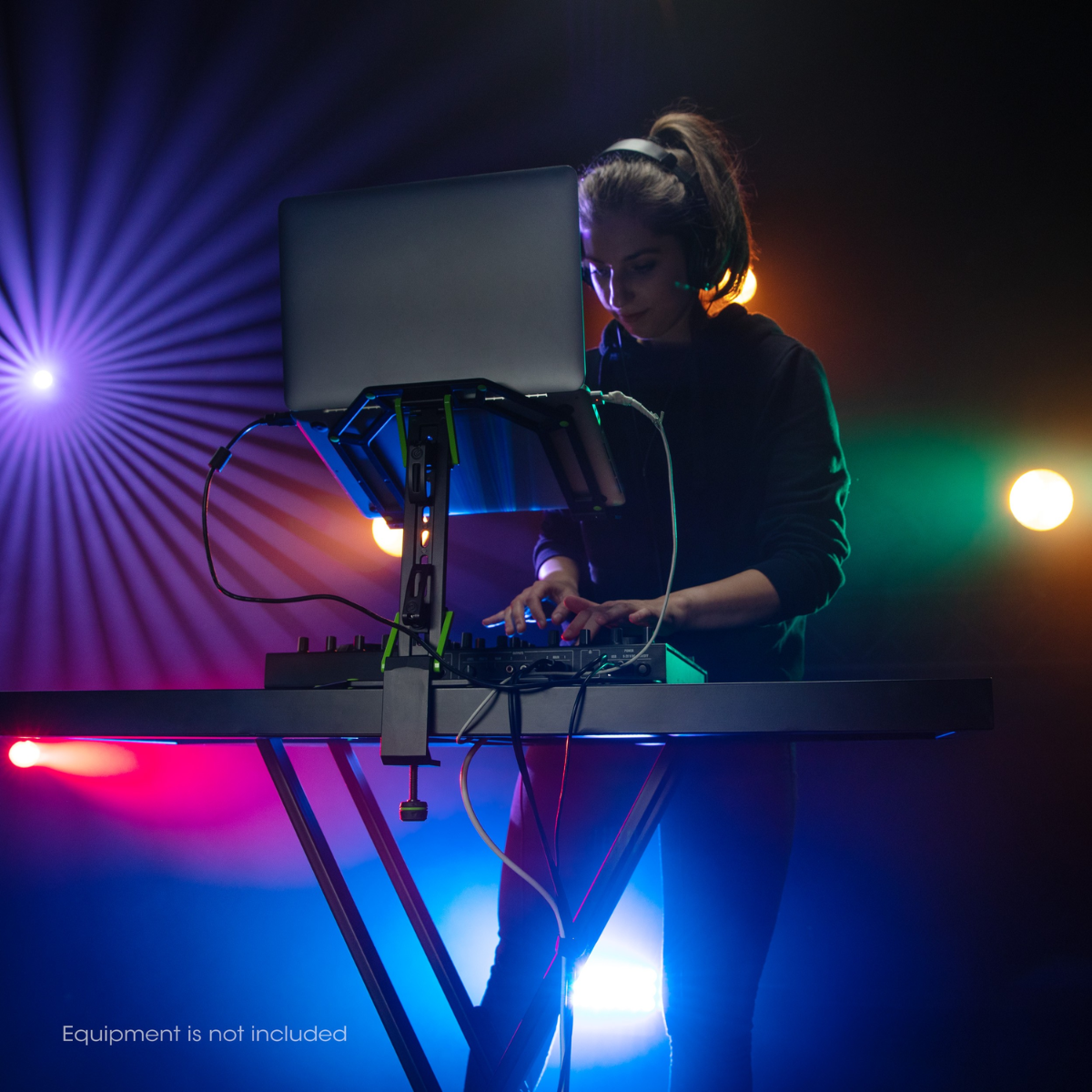 Gravity Stands KS RD 1 | Rapid Desk for X-Type Keyboard Stands | 1000mm Wide Steel Support Plate