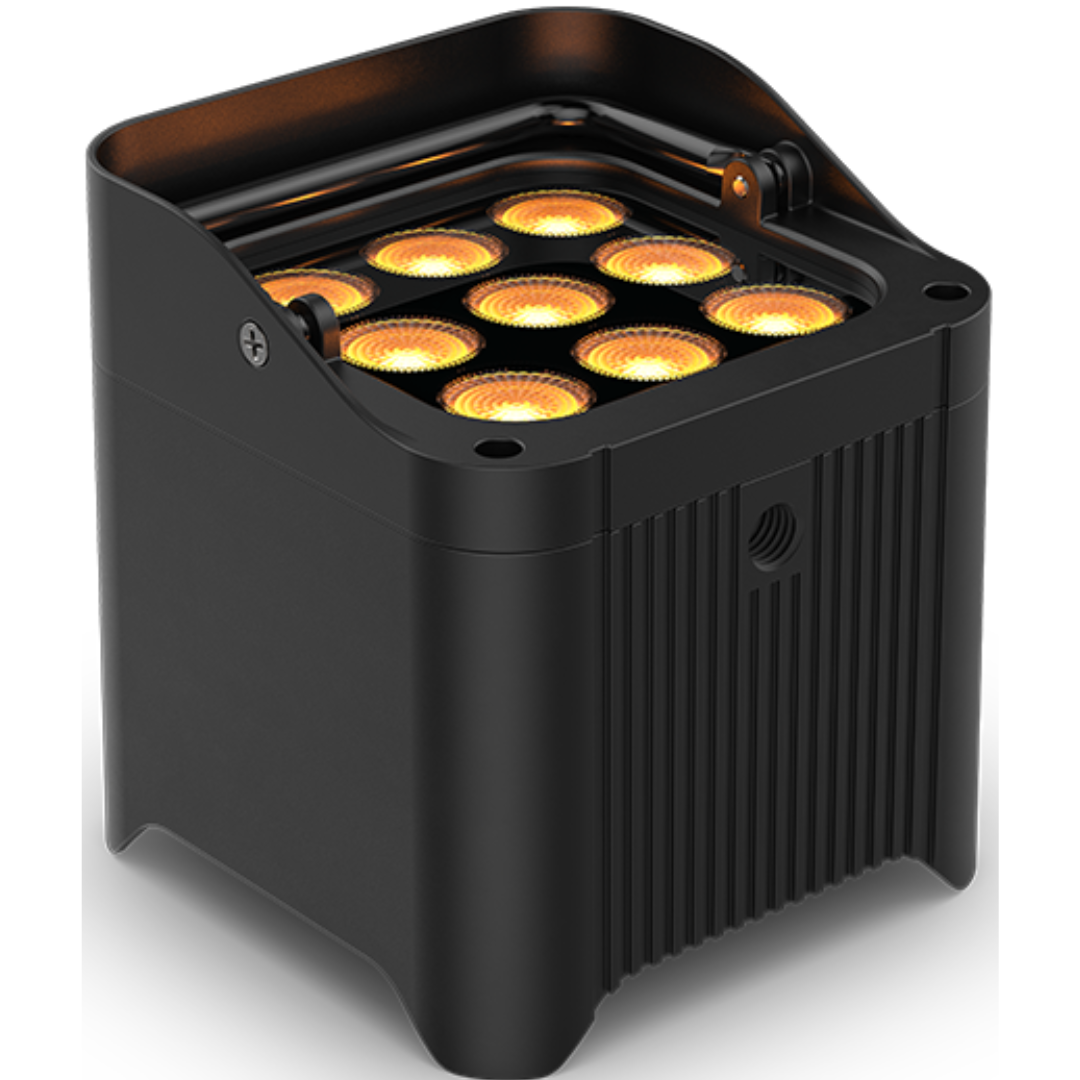 Chauvet DJ Freedom Par Q9 X4 | 4-Fixture Wireless Uplighting Kit | Bag, Multi-Charger & Remote Included