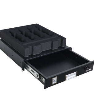 ProX T-2RD-18-WMF | 2U Rack Drawer with MIC Foam | Built-in Combo Lock & Steel Design