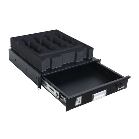 ProX T-2RD-18-WMF | 2U Rack Drawer with MIC Foam | Built-in Combo Lock & Steel Design