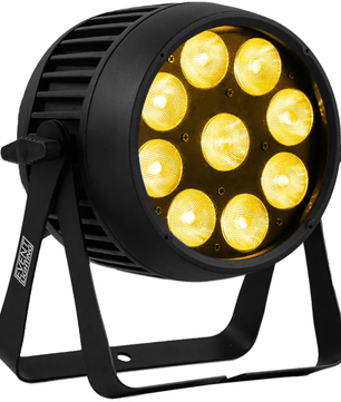 Event Lighting PAR9X12BH-IP | 9 x 12W RGBWAU LEDs | IP65 Battery PAR with Wireless DMX