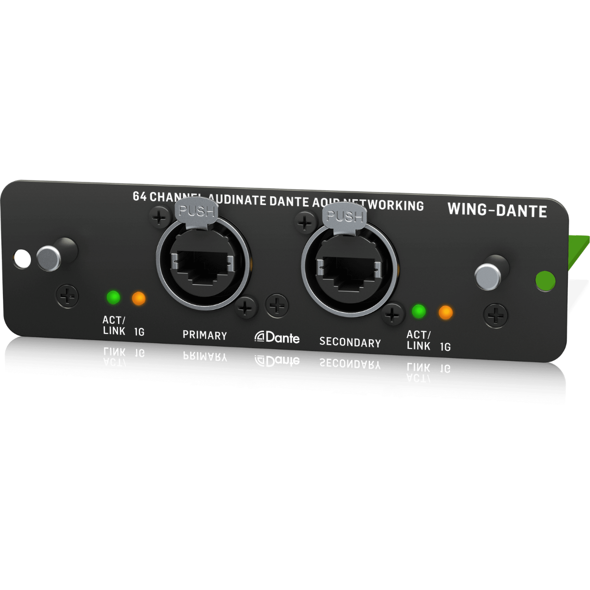Behringer WING-DANTE | 64x64 Dante Interface | Dual EtherCON Redundant Networking