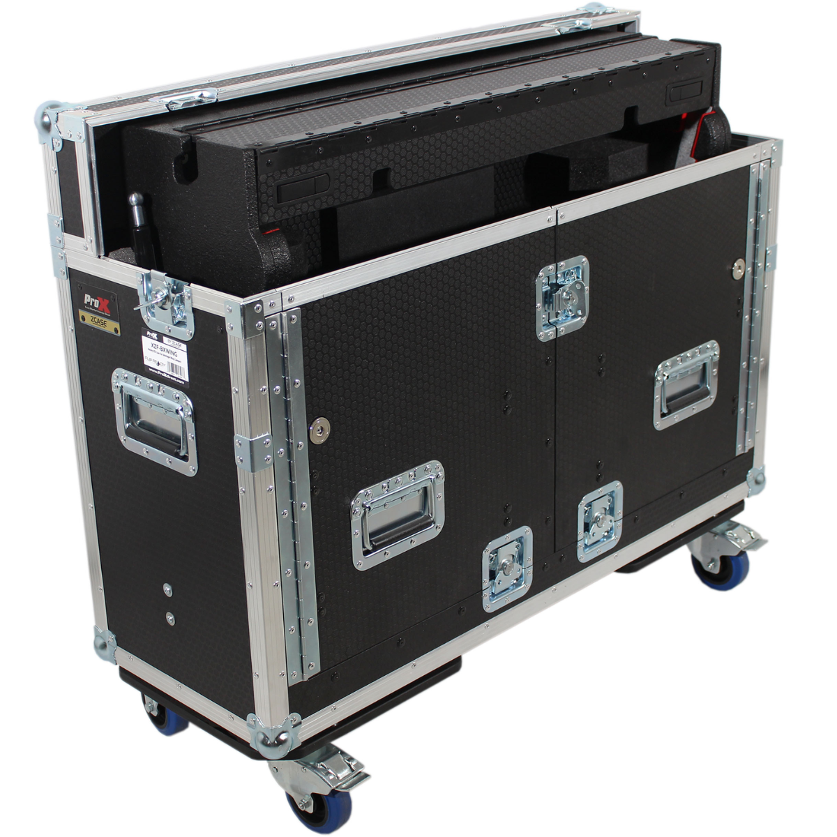 ProX XZF-BWING | Flip-Ready Case for Behringer Wing | Hydraulic Lift with Wheels