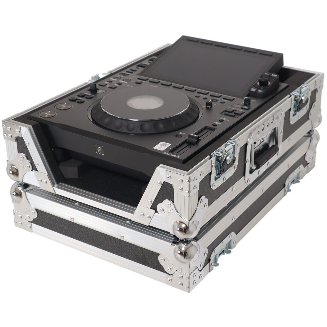 ProX XS-CDX | ATA Case for CDJ-3000 Series | Silver Hardware with Doghouse & Foam Interior