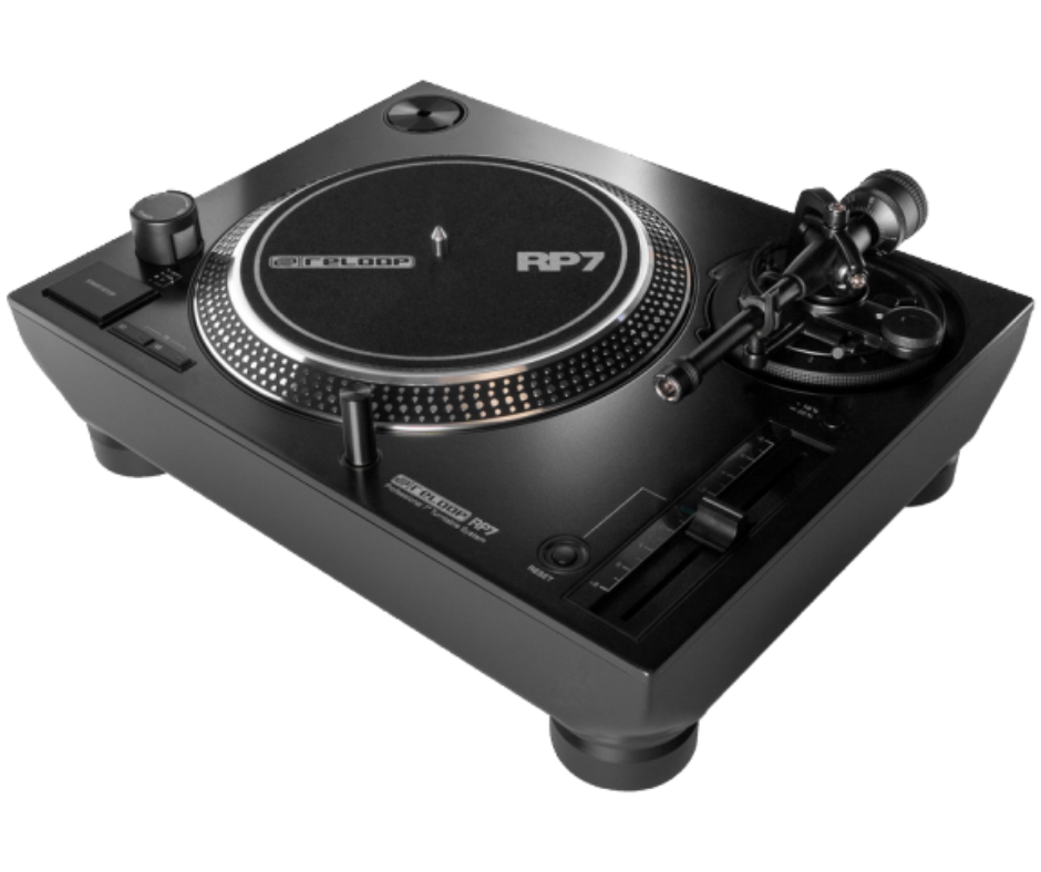 Reloop RP-7 | 7in Direct Drive DJ Turntable | High-Torque Motor & 3-Speed Support