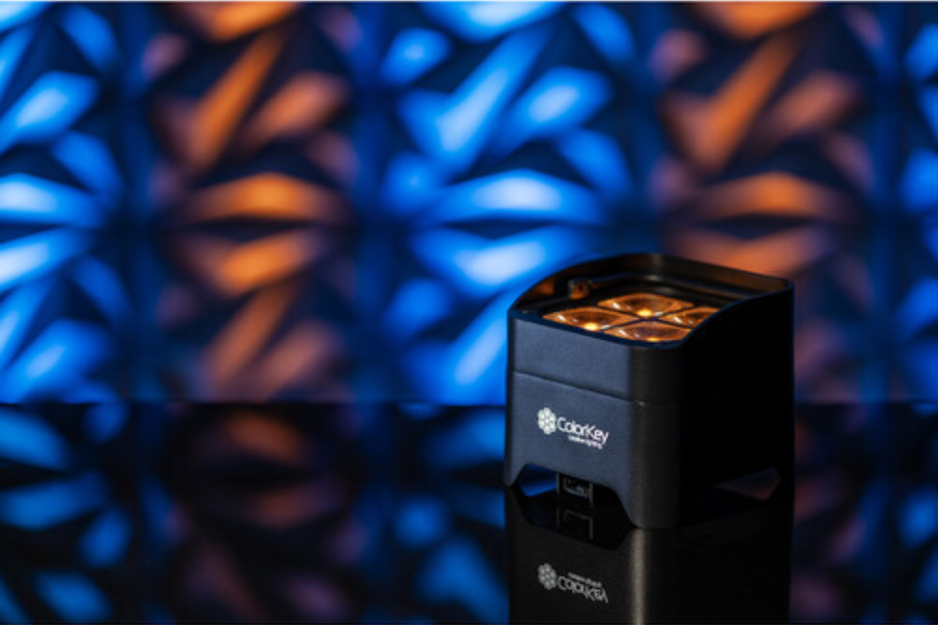 ColorKey MobilePar Mini Hex 4 MKII | Wireless Battery LED Uplight | RGBAW+UV with 15hr Runtime