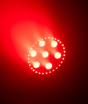Eliminator LP 8R | 7x8W RGBW Flat Par + LED Ring | DMX & Remote with 38-Channel Mode