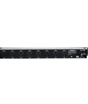 American DJ PC-100A | 8-Switch AC Power Center | 15A Circuit Breaker & Rear Outlets
