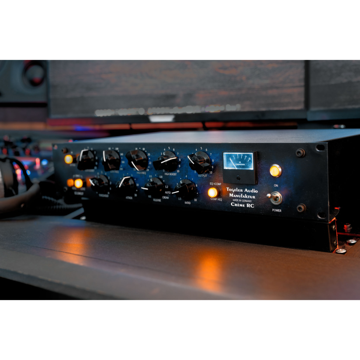 Tegeler Audio CREME RC | Remote Controllable Bus Compressor and EQ | Stereo Mastering Processor for Studio Use