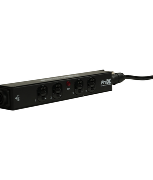 ProX X PWEDX4MAYA | 4 Outlet Edison Power Strip | TRUE1 IN/OUT 20A Power Center