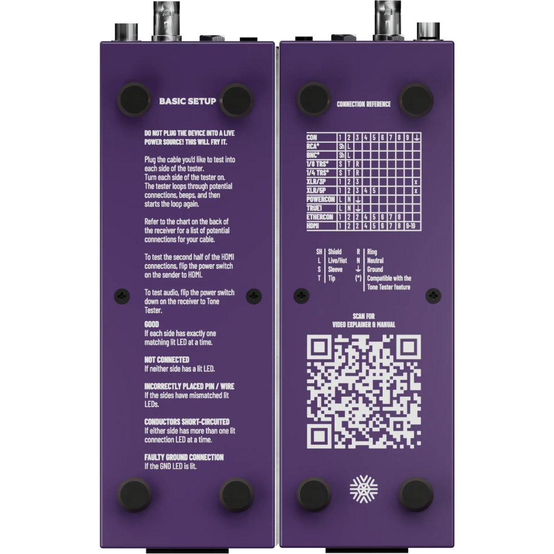 Blizzard Lighting Cable Guy | Audio Cable Tester with 3,000m Lossless Transmission