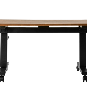 Wavebone Hover Keyboard Stand 900 Wood | Height Adjustable Workstation | Compact Hand Crank Desk
