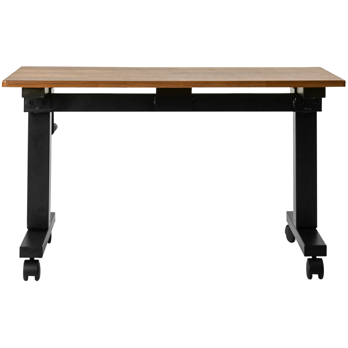 Wavebone Hover Keyboard Stand 900 Wood | Height Adjustable Workstation | Compact Hand Crank Desk
