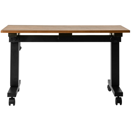Wavebone Hover Keyboard Stand 900 Wood | Height Adjustable Workstation | Compact Hand Crank Desk