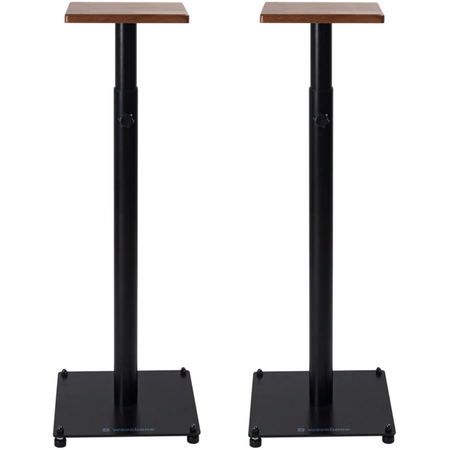 Wavebone Grand Speaker Stand Wood | Adjustable Studio Monitor Stand | Heavy Duty Wood Design