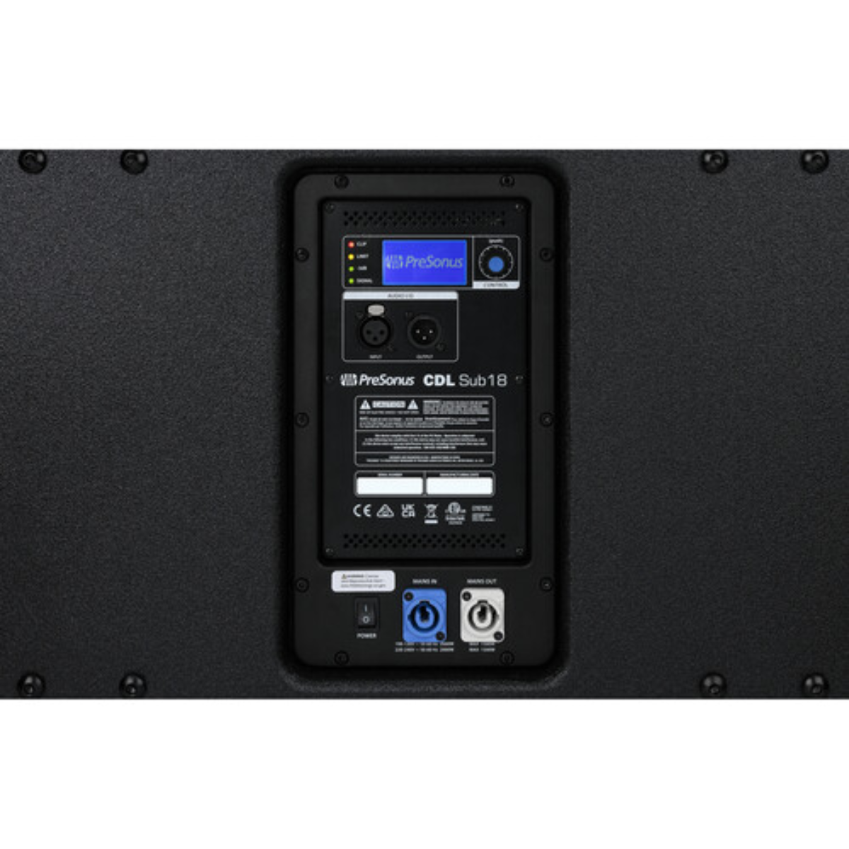 PreSonus CDL Sub18 | 18in Active Subwoofer with 2000W Peak Power | Flyable or Ground-Stacked for Live Sound