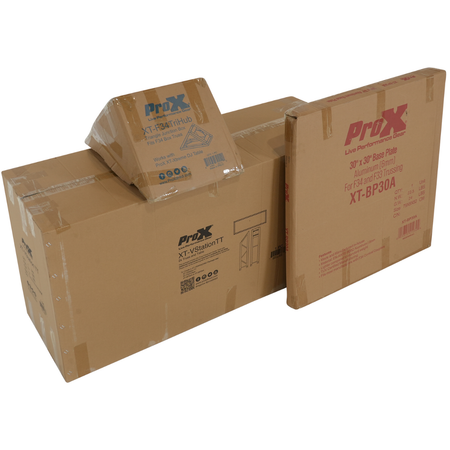 ProX XT-VERRAZANO30 | V-Shape Aluminum Truss DJ Table | Elevated Shelves with 30in Base Plate