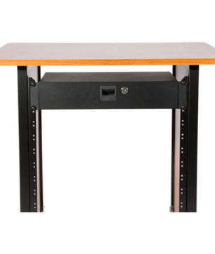 On-Stage RDLS2000 | 2U Locking Rack Drawer | Shallow Steel Storage for Rack Gear