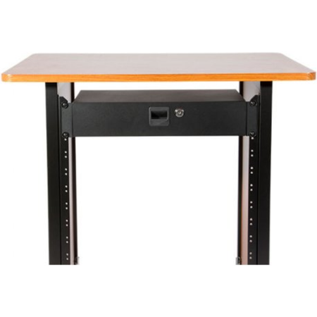 On-Stage RDLS2000 | 2U Locking Rack Drawer | Shallow Steel Storage for Rack Gear
