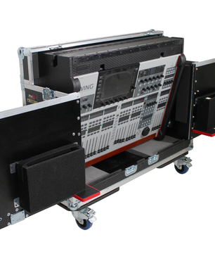 ProX XZF-BWING | Flip-Ready Case for Behringer Wing | Hydraulic Lift with Wheels