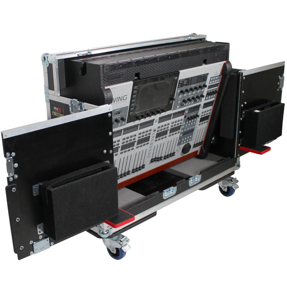 ProX XZF-BWING | Flip-Ready Case for Behringer Wing | Hydraulic Lift with Wheels