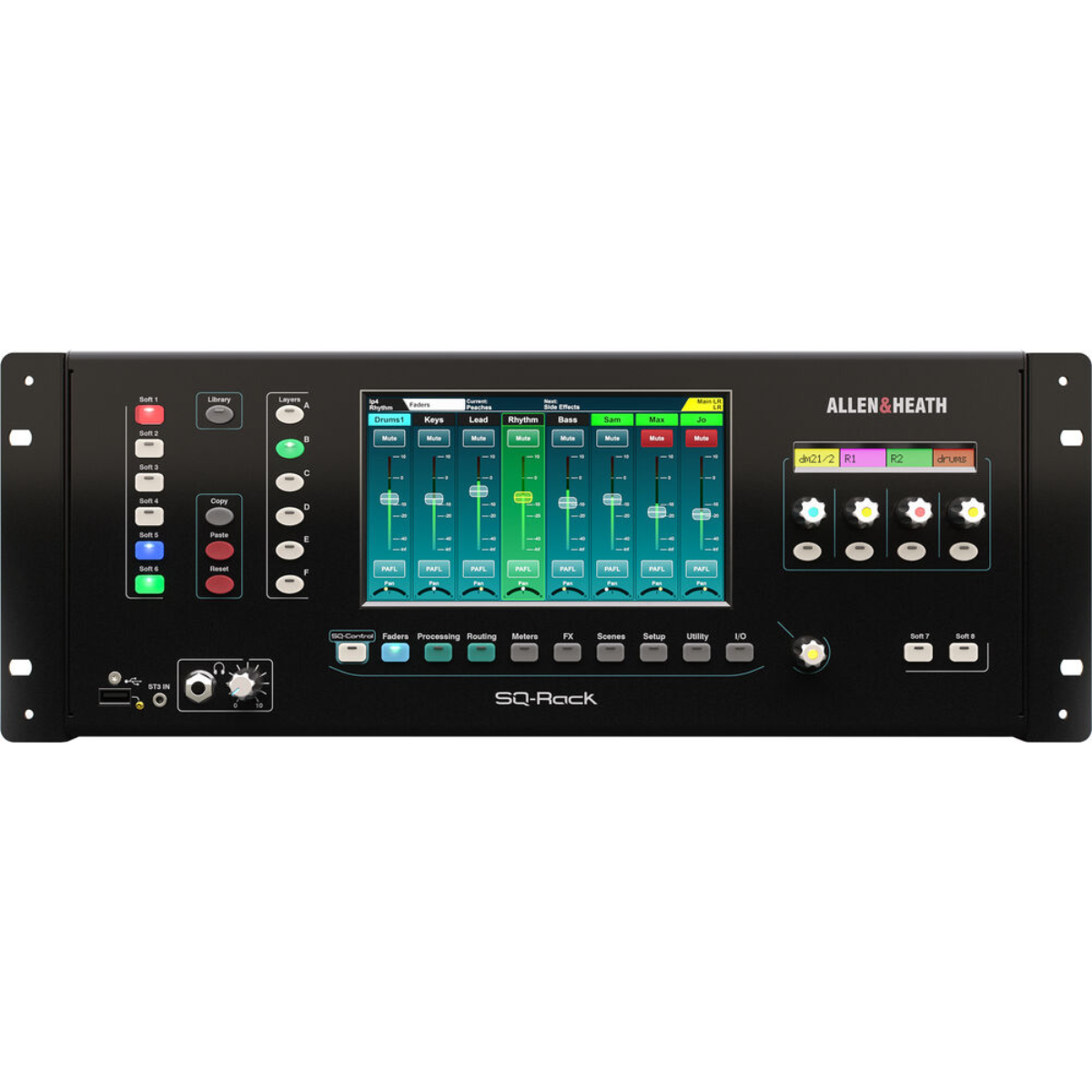 Allen & Heath AH-SQ-RACK | 48-Channel 96kHz Digital Mixer | 4 RU Rackmount Control