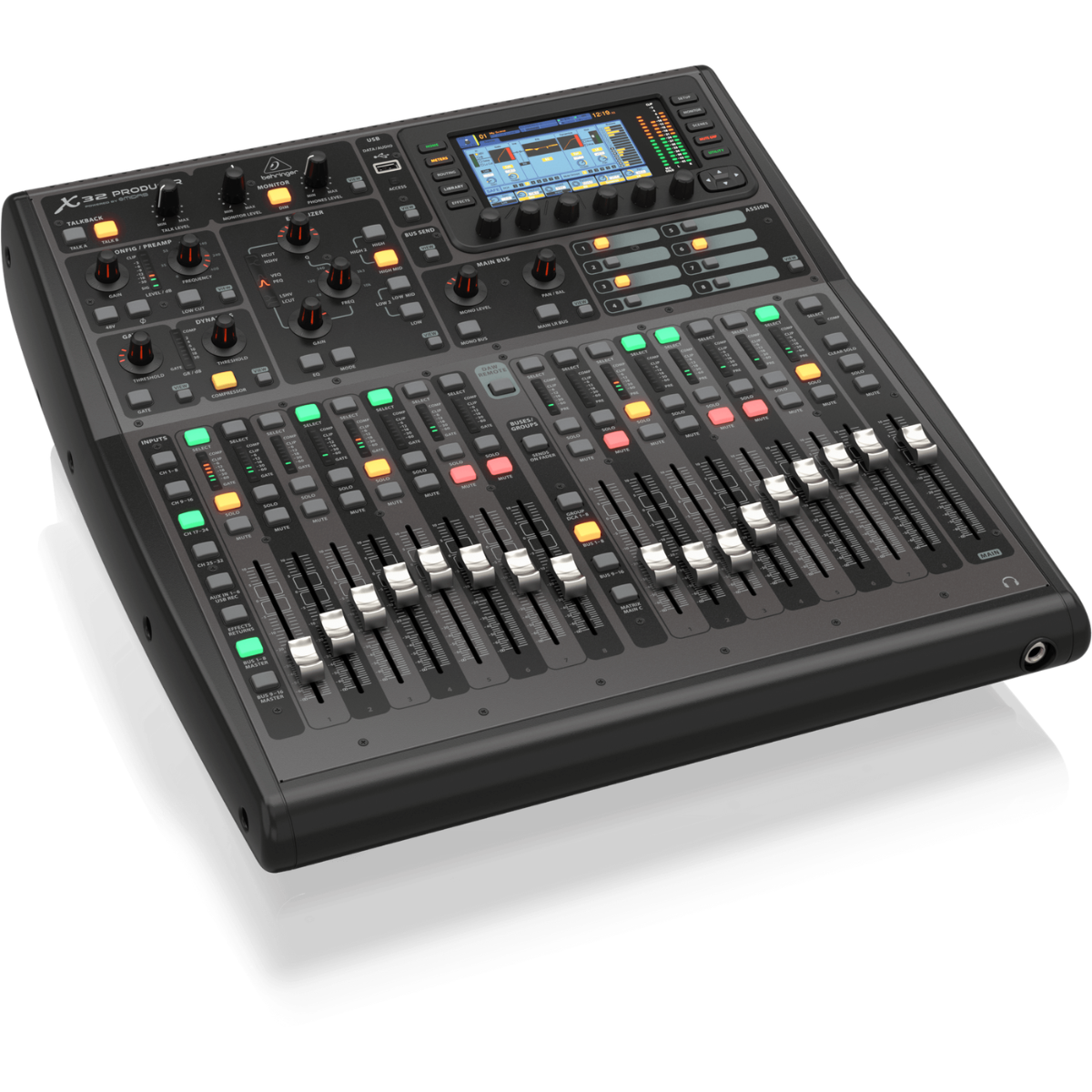 Behringer X32 PRODUCER | 40 Input Digital Mixer | Rackmount with 16 Midas Preamps & USB Interface