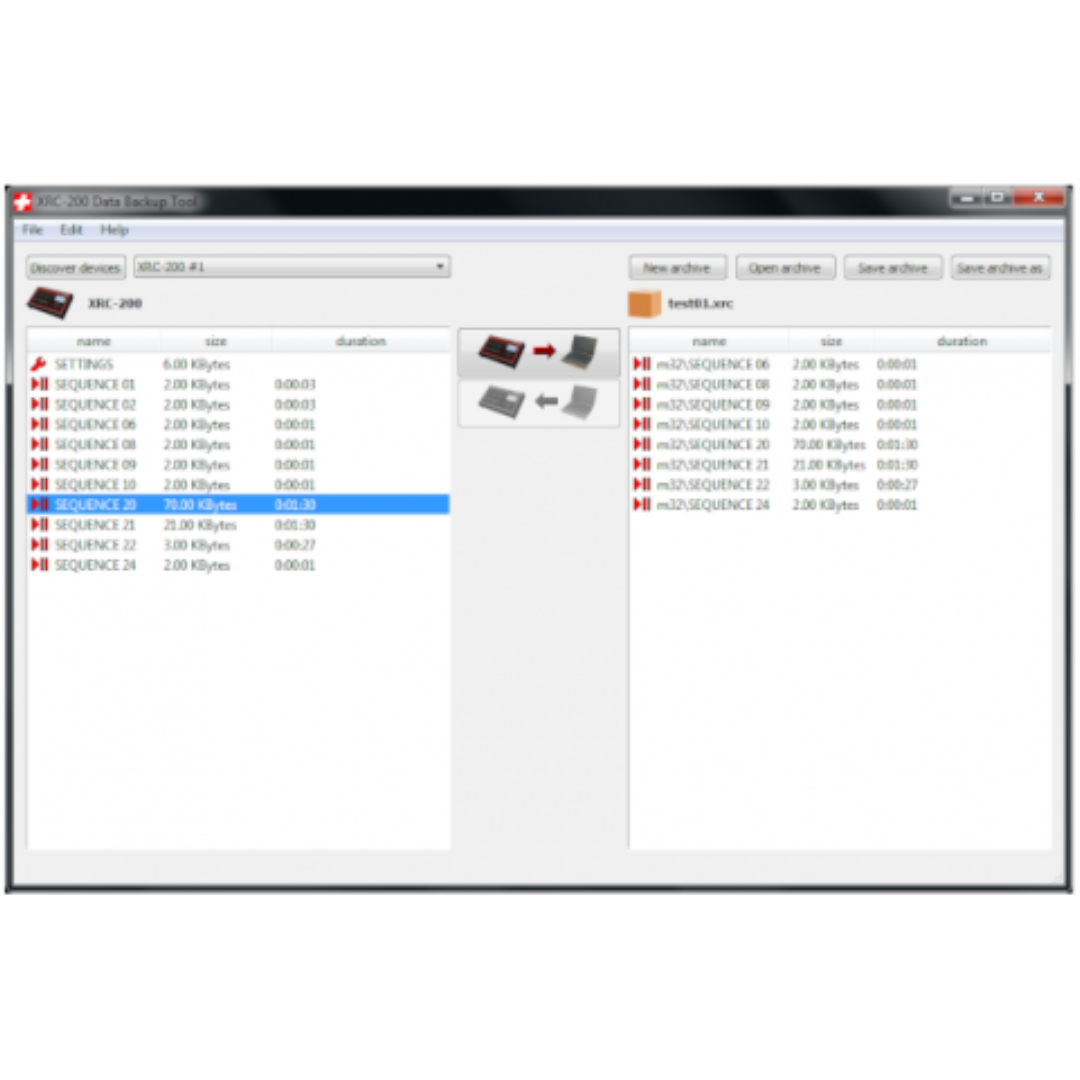 Swisson XRC-200 | 64 DMX Sequence Recorder - 2 Universes | Built-In Timer & USB Backup