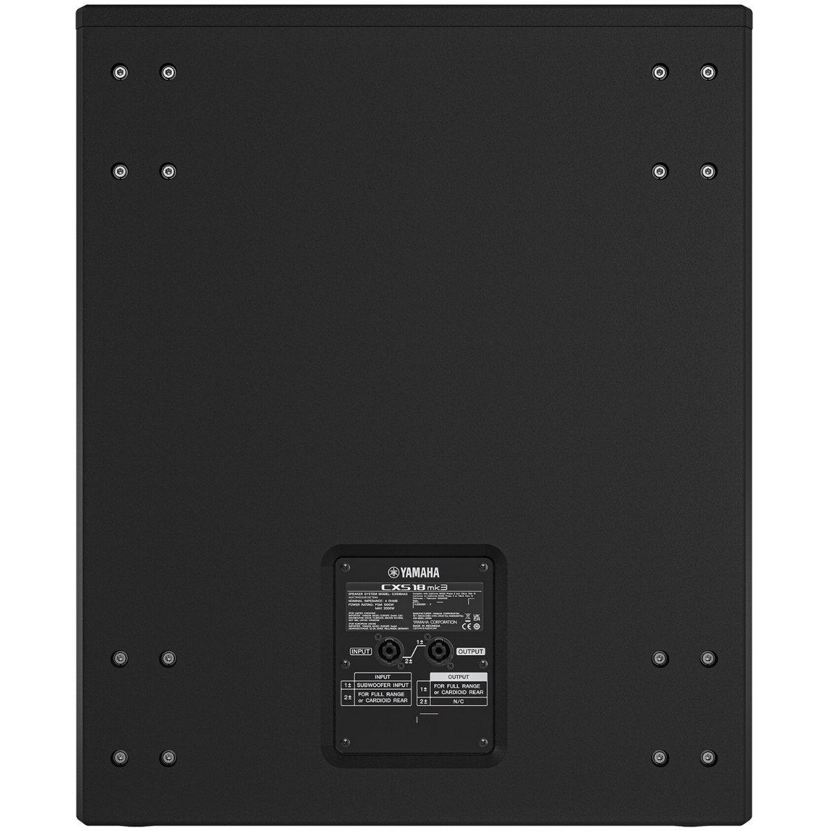 Yamaha CXS18 MK3 | 18in Passive Subwoofer - 129dB SPL | Deep Bandpass Bass for Large Sound Systems