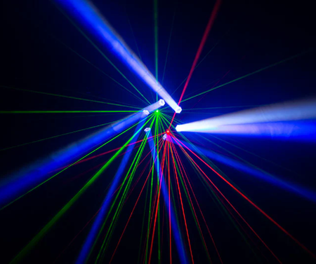 Eliminator CenterDroid | RGBW LED + Laser Centerpiece | Rotating Lens & Tilting Arms