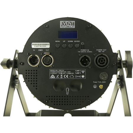 Event Lighting PAR12H | 12x12W RGBWA+UV LED Par | Pro Fixture with True1 & 5-Pin DMX