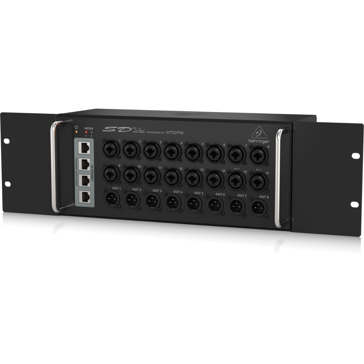Behringer SD16 | 16 Remote Midas Preamps | ULTRANET Hub with AES50 Networking