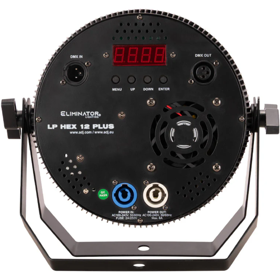 Eliminator LP HEX 12 PLUS | 12x18W RGBWA+UV Flat Par | 6-in-1 LEDs with White Balance Control