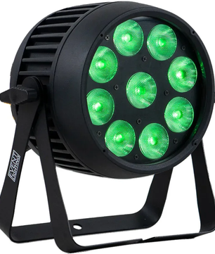 Event Lighting PAR9X12BH-IP | 9 x 12W RGBWAU LEDs | IP65 Battery PAR with Wireless DMX