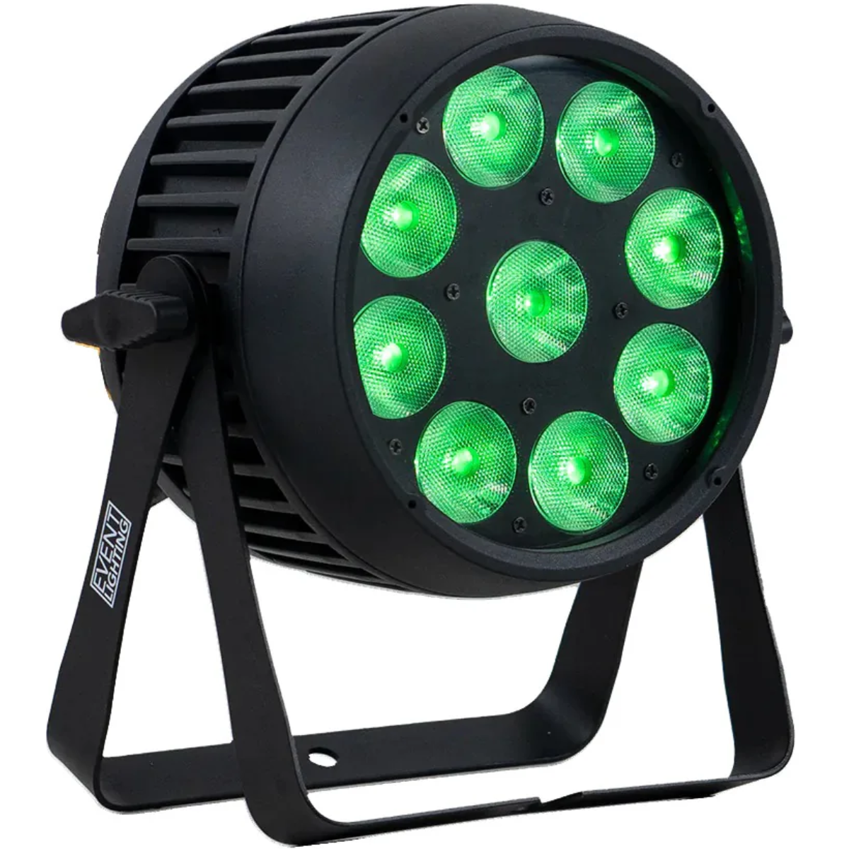 Event Lighting PAR9X12BH-IP | 9 x 12W RGBWAU LEDs | IP65 Battery PAR with Wireless DMX