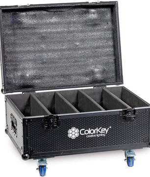 ColorKey Road Case for Inceptor Panel FX | Holds 4 Fixtures | Heavy-Duty Touring Case