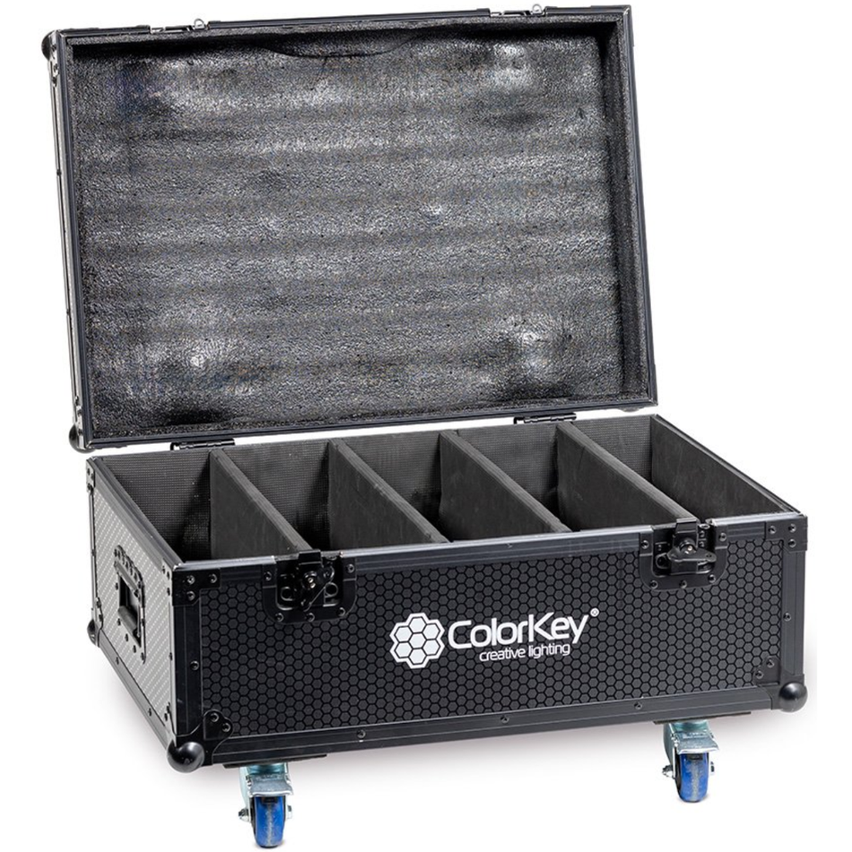 ColorKey Road Case for Inceptor Panel FX | Holds 4 Fixtures | Heavy-Duty Touring Case