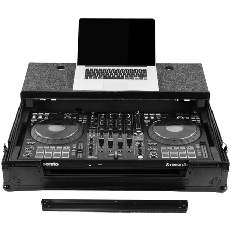 Odyssey RCGS-FLX10WBL | Black Wheeled Case with Glide Platform | Fits DDJFLX10 Controller