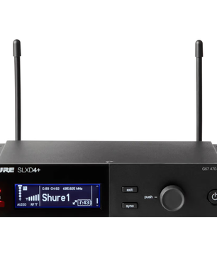 Shure SLXD14D+-G57 | Dual Wireless Bodypack System | 24-bit Digital Audio + ShowLink Control