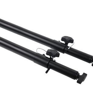 ProX X-ATLAS8FTBLX2 | Adjustable Telescoping Poles Pair | 56in-96in Black Support Set