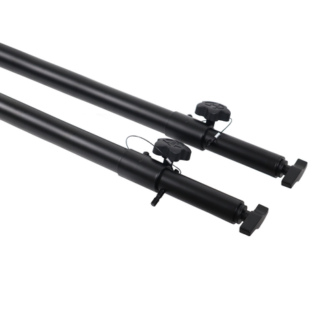 ProX X-ATLAS8FTBLX2 | Adjustable Telescoping Poles Pair | 56in-96in Black Support Set