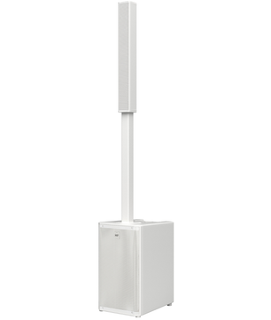 RCF EVOX J9W | 12in Subwoofer - 130dB Max SPL | White Portable 3-Way Column PA System