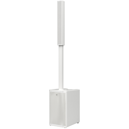 RCF EVOX J9W | 12in Subwoofer - 130dB Max SPL | White Portable 3-Way Column PA System
