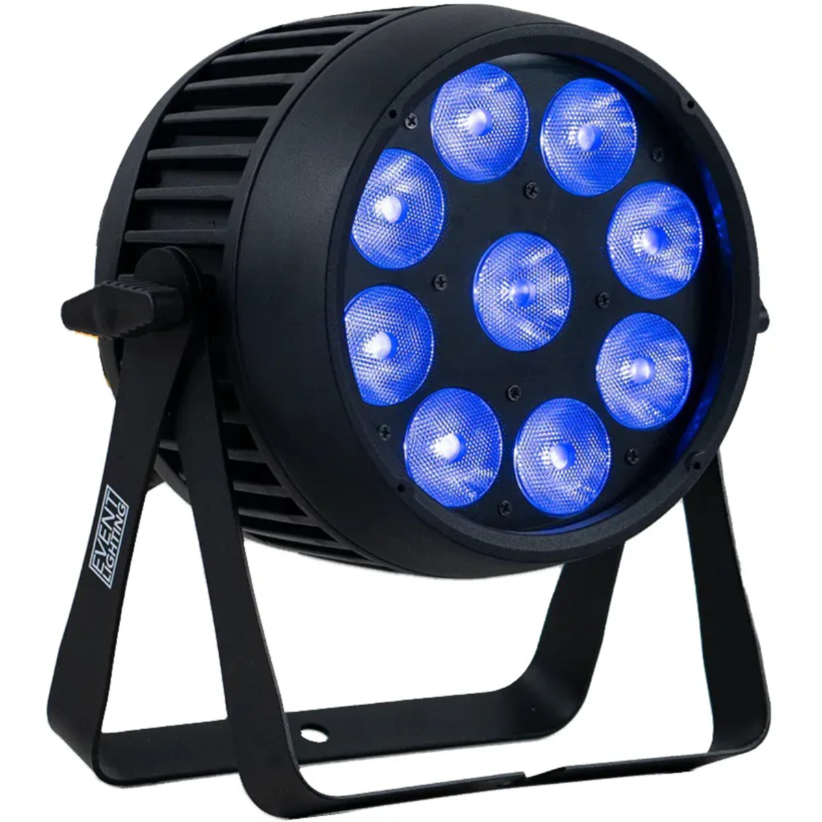 Event Lighting PAR9X12BH-IP | 9 x 12W RGBWAU LEDs | IP65 Battery PAR with Wireless DMX