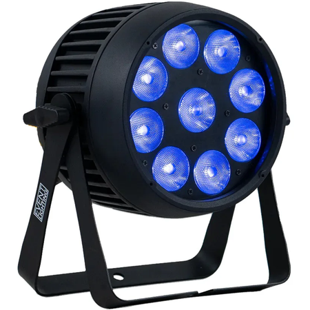 Event Lighting PAR9X12BH-IP | 9 x 12W RGBWAU LEDs | IP65 Battery PAR with Wireless DMX