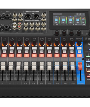 Yamaha MGX12 B | 18-Channel Digital Mixer with USB Audio | Touchscreen, FX, Bluetooth, and SD Recording