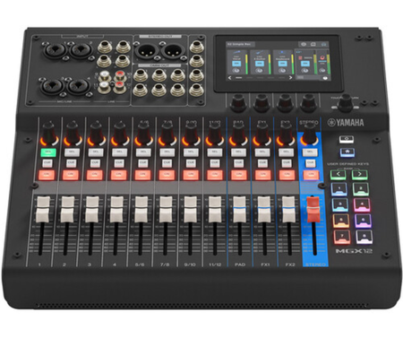 Yamaha MGX12 B | 18-Channel Digital Mixer with USB Audio | Touchscreen, FX, Bluetooth, and SD Recording