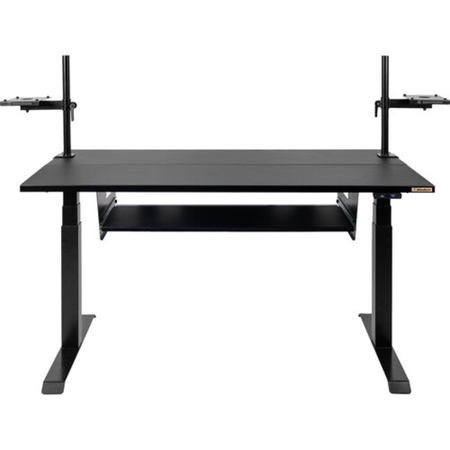 Wavebone Starship Black | Height Adjustable Studio Desk | Standing Workstation with Keyboard Tray
