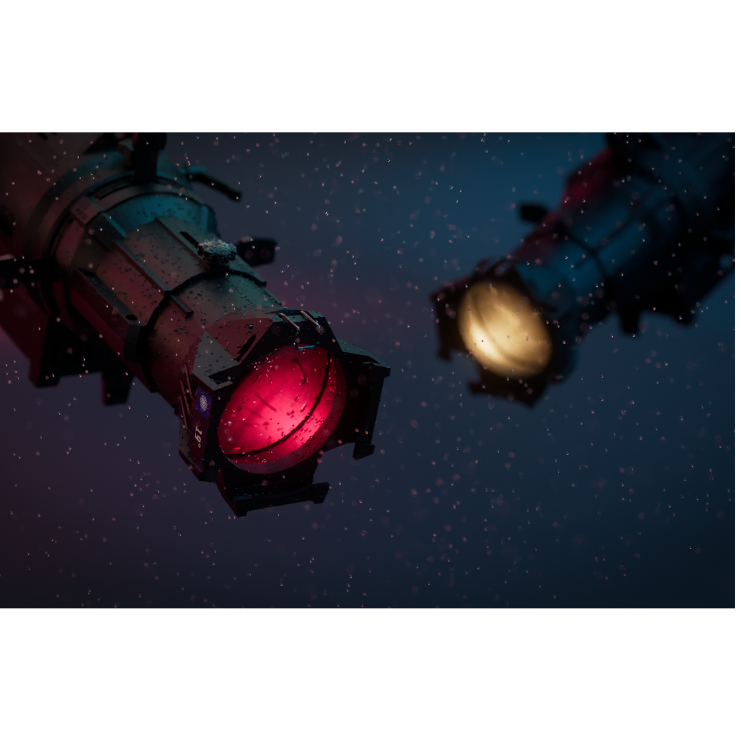 Blizzard Lighting Verismo IP Profile RGBALC | IP65 Outdoor 300W RGBALC LED Ellipsoidal with Framing Shutters